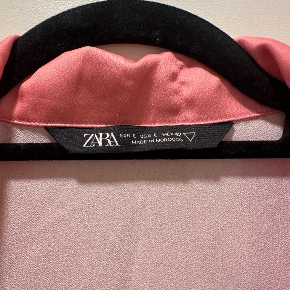 Zara Pink Casual Button Down Shirt with Retro Vibes - Picture 4 of 4